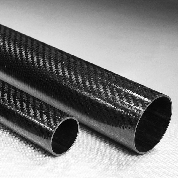 Various sizes of Carbon Fiber Twill Roll Wrapped Tubing