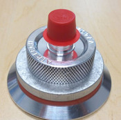 Close up showing vacuum connector with locking ring