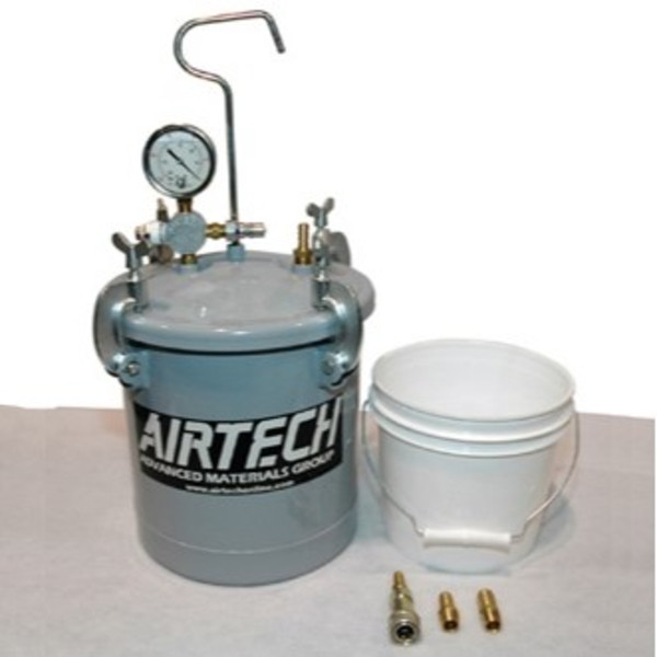 Airtech Reservoir bucket with polypropylene bucket and fittings