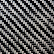 Close up of 11.2 oz Carbon Fiber Fabric 2x2 Twill Weave
